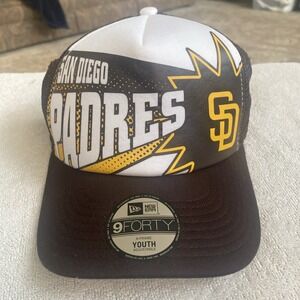 New Era‎ 9FIFTY YOUTH San Diego Padres Boom Comic A-Frame Snapback Hat MLB Boys
